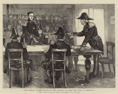 Court Martial on the Officers of the Megaera on Board the Duke of Wellington by Edwin Buckman